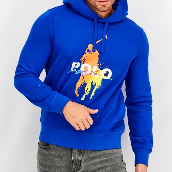 Polo Ralph Lauren Graphic Polo Hoodie Sweater Size: Small